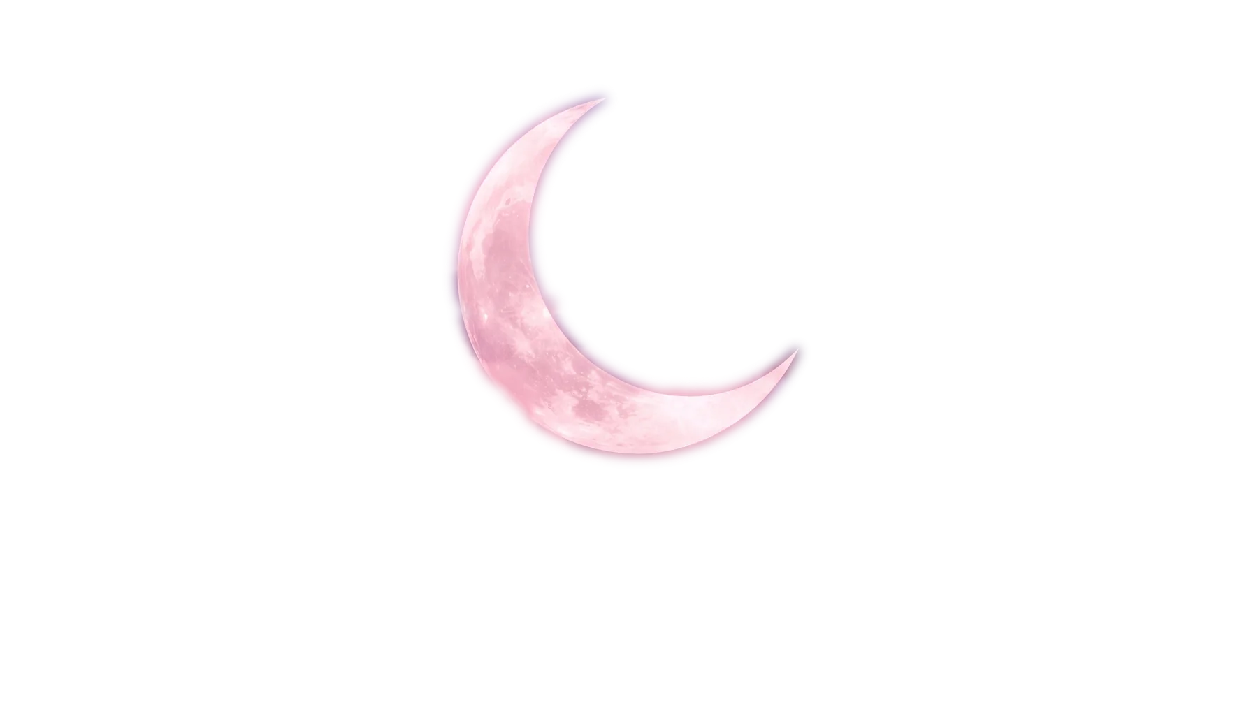 Luna creciente reflejada sobre el agua